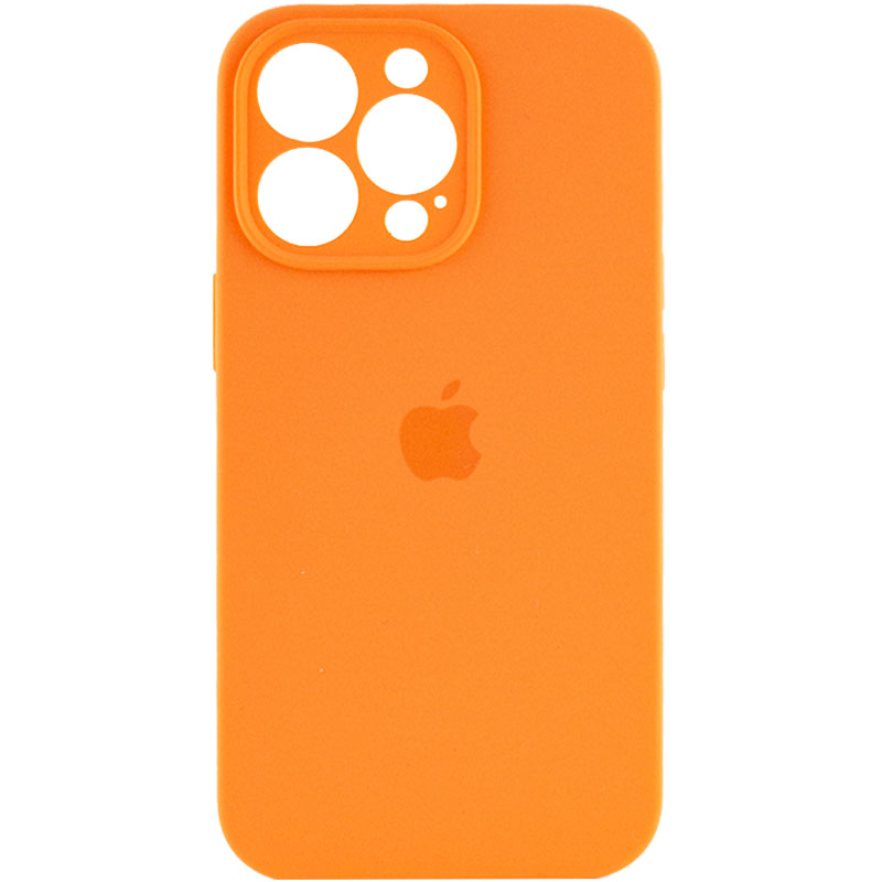 Silicone Case Full Camera Protective (AA) для iPhone 13 Pro (Orange)-0